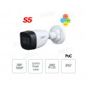 Cámara exterior metálica HD CVI 2MP 4en1 POC 3.6mm IR 30M - S5 Dahua