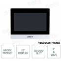 Monitor interior - Pantalla táctil de 10" + Ranura para tarjeta SD IP y WI-Fi - Plata - Dahua