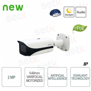 Telecamera AI IP ONVIF® ePoE 2MP 5-60mm WDR IR150 S3 Dahua