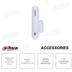 Wireless Door Detector Plus – Wireless Door and Window Sensor with Shock, Tilt, and Temperature Detection - Dahua
