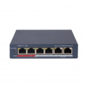 Conmutador de red gestionable - 4x puertos PoE 10-100Mbps - 2x RJ45 10-100Mbps - Watchdog