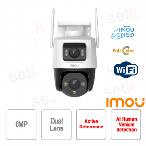 Cámara Imou Sense Imou Cruiser dual de 6 MP y 3,6 mm a todo color con infrarrojos