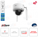 Cámara Domo IP ONVIF con 4G - 4MP - Lente 2.8mm - Inteligencia Artificial - Micrófono - IK10