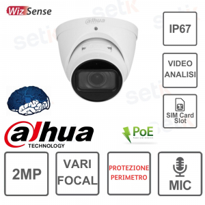 CAMÉRA DÔME DAHUA-IP-2MP-VARIOUS VOCAL-WIZSENSE-AVEC VIDÉOANALYSE