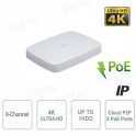 NVR IP 8 canaux 4K 12MP 8 ports PoE 114Mbps Dahua