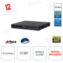 NVR 16 canali 12MP - IP WIZSENSE - AI - SMD Plus - HDMI 4K I2