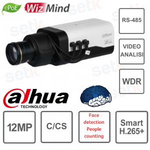 TELECAMERA DAHUA-12 MP-BOXATA-C/CS-INTELLIGENZA ARTIFICIALE