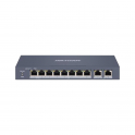 Switch de red gestionable - 8 puertos PoE 100Mbps - 2 puertos Gigabit RJ45