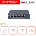 Switch di rete - 4 Porte PoE Gigabit, 1 porta RJ45 Gigabit