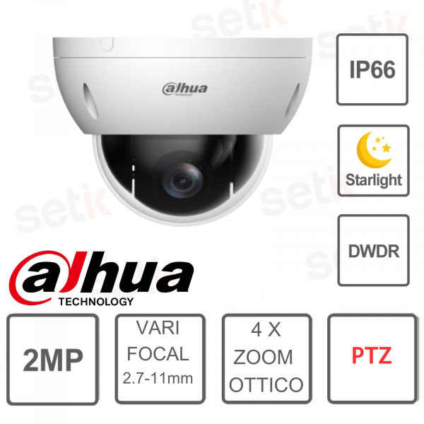 DAHUA-HDCVI-2 MEGAPIXEL-PTZ - CAMÉRA STARLIGHT POUR L'EXTÉRIEUR