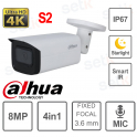 CAMÉRA BULLET DAHUA 4 EN 1 - 4K-3.6MM-STARLIGHT-MIC-VERSION 2