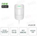 Ajax Superior CombiProtect Fibra Bianco – Sensore PIR e Rottura Vetri Cab­lato Professionale