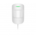 Ajax Superior CombiProtect Fibra Bianco – Sensore PIR e Rottura Vetri Cab­lato Professionale