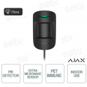 Ajax Superior MotionProtect Plus Fibra Nero – Sensore di Movimento PIR e Microonde Cablato