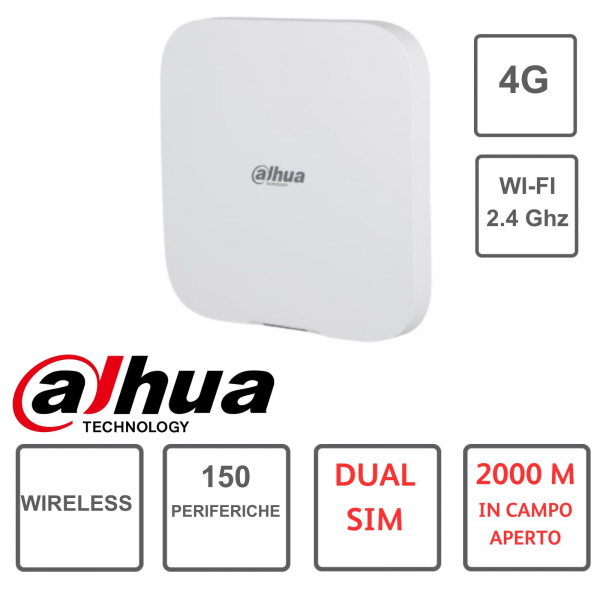 Dahua Wireless Alarm Hub 2-150 Periferiche -LAN-WIFI-4G