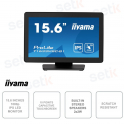 Monitor de 15,6 pulgadas - Pantalla táctil capacitiva de 10 puntos - Full HD 1080p - 5 ms - HDMI - DisplayPort