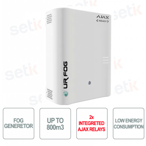 Alarme de brouillard - MODULAR 800 AJAX READY - 2 relais Ajax inclus - Jusqu'à 800m3 - UR FOG
