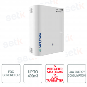 Alarme antibrouillard - MODULAR 400 AJAX READY - 2 relais Ajax inclus + Transmetteur Ajax non inclus - Jusqu'à 400 m3 - UR FOG