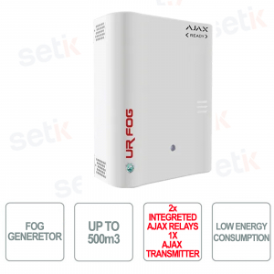Fog alarm - MODULAR 500 AJAX READY - 2 Ajax relays included + Ajax Transmitter not included - Up to 500m3 - UR FOG