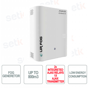 Fog alarm - MODULAR 800 AJAX READY - 2 Ajax relays included + Ajax Transmitter not included - Up to 800m3 - UR FOG