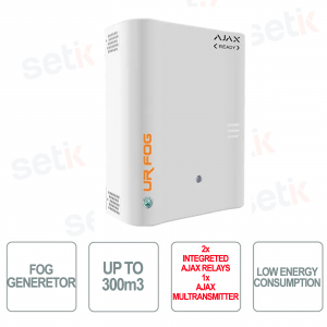Nebelalarm – MODULAR 300 AJAX READY – 2 Ajax-Relais + 1 AJAX-Multisender im Lieferumfang enthalten – bis zu 300 m3 – UR FOG