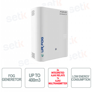 Alarme de brouillard - MODULAR 400 AJAX READY - 2 relais Ajax + 1 Multitransmetteur AJAX inclus - Jusqu'à 400m3 - UR FOG