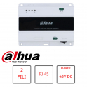 Switch DAHUA de dos hilos, 2 puertos de dos hilos, 1 puerto RJ45