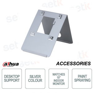 Soporte de sobremesa - Color plata - Apto para monitor interior de 10" - Dahua