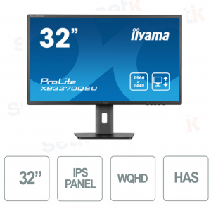 Moniteur Prolite 32" IPS WQHD Haut-parleur 3ms Lumière bleue sans scintillement - IIYAMA