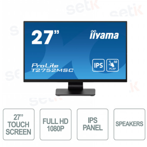 T2752MSC-B1 - Monitor Touchscreen 27 Pollici IPS - Full HD -  Altoparlanti