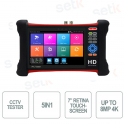 HYU-1077 – CCTV-Tester für Videoüberwachungssysteme – 5in1 – 7-Zoll-Retina-Touchscreen – WLAN – Audio – PoE-Test