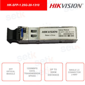 Modulo SFP Fibra ottica - 1.25G Ethernet - ROHS Standard - Connettore LC singolo bidirezionale