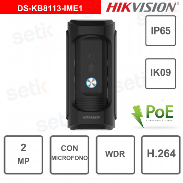Vandalismusgeschützte Außenstation von Hikvision – 2-MP-Kamera mit IR