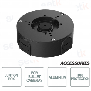 Boîte de Jonction Extérieure IP66 Aluminium - Noir - Dahua