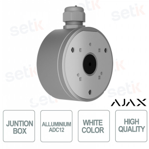 Boîte de jonction Ajax blanche 118×59 IP66 pour caméras IP – Boîtier de montage étanche professionnel