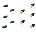 5 x männliche Stromanschlüsse und 5 x weibliche Stromanschlüsse für CCTV CCTV