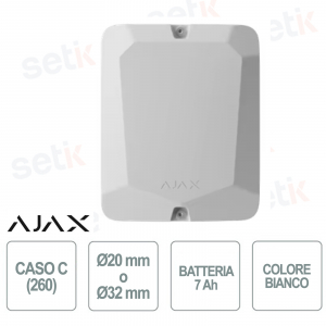 Ajax Case - Caso C - Custodia per dispositivo - Bianco
