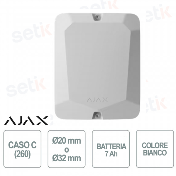 Ajax Case - Caso C - Custodia per dispositivo - Bianco