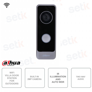 Postazione videocitofono esterna IP ONVIF - Camera 2MP Full HD - WIFI - Audio bidirezionale