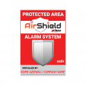 KIT 50X Dahua Adesivi Cartelli Area Protetta Antintrusione Allarme Personalizzati per Professionisti