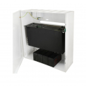 Pulsar Metallcontainerbox DVR / Monitor / RACK - Vertikal weiß