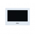 Monitor da interno 7 pollici TFT - 1024x600 - IP & Wi-Fi POE - Altoparlante - Allarme - Bianco