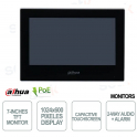 7-Zoll-TFT-Innenmonitor – 1024 x 600 – IP und Wi-Fi POE – Lautsprecher – Alarm – Schwarz