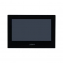 Monitor interior TFT de 7 pulgadas - 1024x600 - IP y Wi-Fi POE - Altavoz - Alarma - Negro