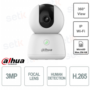 Caméra d'intérieur Hero 3MP à objectif fixe Wi-Fi/IP - Dahua