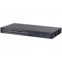 Switch réseau 24 ports PoE + 2 ports 10/100/1000 RJ45 + 2 ports SFP 1000 Mbps Cloud Managed Series Dahua