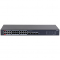 Switch réseau 24 ports PoE + 2 ports 10/100/1000 RJ45 + 2 ports SFP 1000 Mbps Cloud Managed Series Dahua