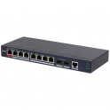 Switch di rete 8 PoE Managed Gigabit Layer 2 - 10 Porte - 2 BaseX - Fino a 250M - Dahua