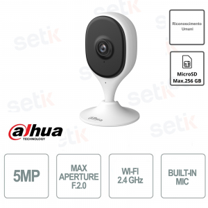 Telecamera da interno WI-FI 5MP con riconoscimento umani - Dahua