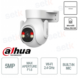 Caméra sans fil WIFI - 5MP - Microphone - IR 30m - Série Picoo - Dahua